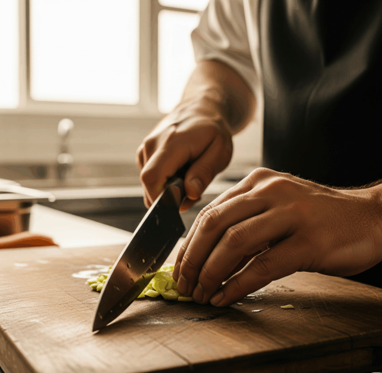 chef cutting board knife