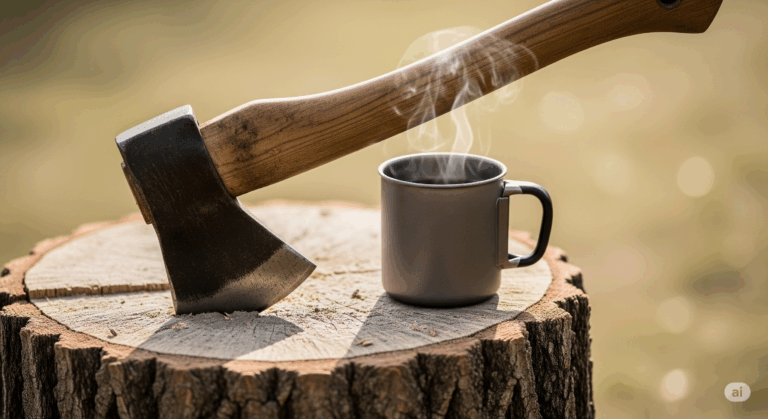 hatchet coffee stump