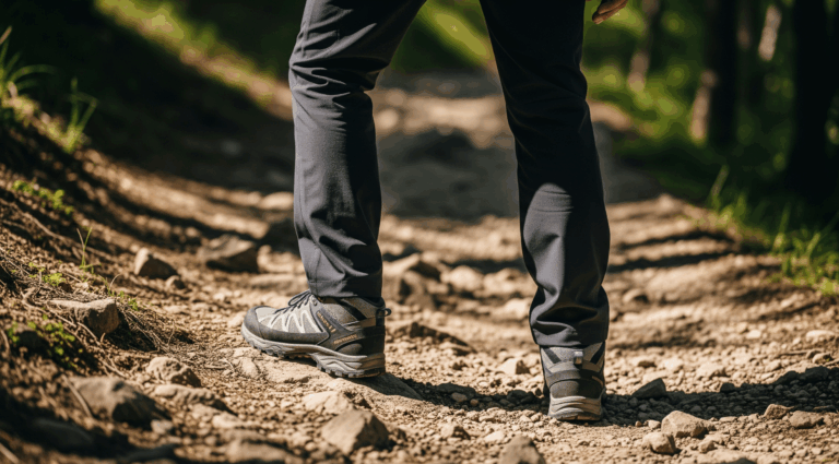 man hiking
