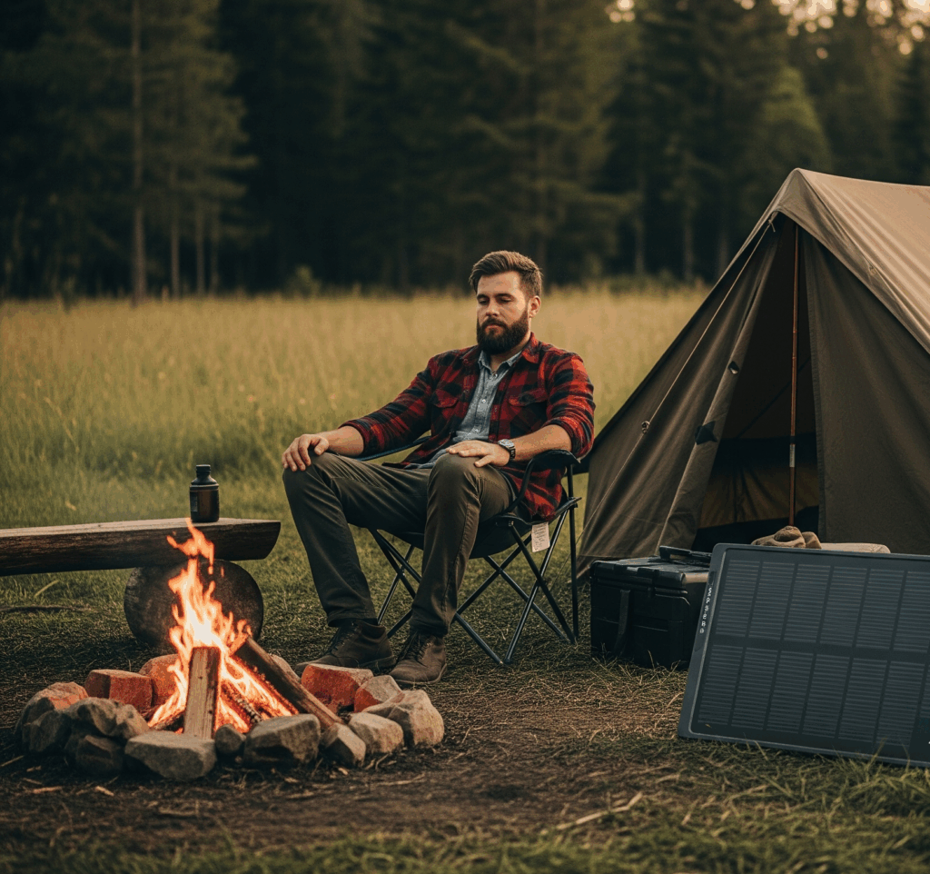 solar panel camping